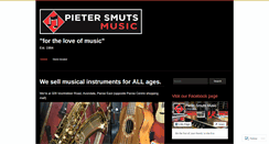 Desktop Screenshot of pietersmutsmusic.co.za